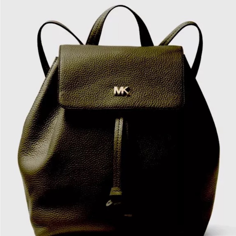 Michael Kors Black Leather Backpack